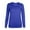 Blue---white tops for women dressy casual, variant on Aboser Long Sleeve Basic Shirts for Women Casual Round Neck T Shirt Solid Color Tee Tops Loose Fitting Layering Top Fall Clothes Blue L