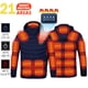 thumbnail image 2 of Chaqueta calefactable de 21 áreas para hombre, chaqueta calefactora impermeable de invierno, chaquetas para mantener el calor, parkas, abrigo, chaleco calefactable táctico, 2 of 5