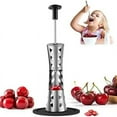 thumbnail image 1 of Cherry Pitter Remover Tool 2-In-1 Premium Quick Release Cherry Pitter Press & Push Type Large 33mm Cherry Seed Remover, 1 of 7
