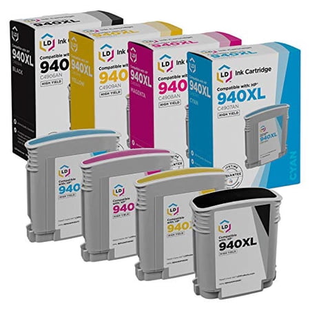LD Products Remanufactured Replacements for 940XL High Yield Cartridges