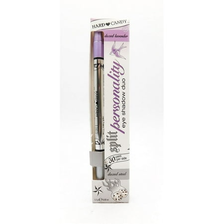 Hard Candy Split Personality Eye Shadow Duo Dazed Lavender / Dazed Steel .05 Oz.