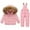 A-Pink, variant on Xmyrz Bagy Snow Suit Girl Hooded Down Jacket Coat Ski Bib Pants Snowsuit Winter Warm Skin Friendly Pants Set Outfit Sets