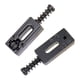 thumbnail image 4 of Puente de rodillo de guitarra de 6 piezas, sillín de cuerda , piezas de instrumentos musicales, negro Yuyangstore Silla de montar del puente de la guitarra eléctrica, 4 of 5
