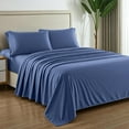 thumbnail image 1 of Pure Egyptian Cotton Sheets King Size High Thread Count Sheets King PC Luxury Hotel King Size Sheets Set Deep Pocket Sateen Weave Cooling Bed Sheet Sets, 1 of 8