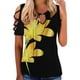 thumbnail image 1 of Blusa de camiseta informal con estampado de manga corta y cuello redondo de verano para mujer a la moda Fridja  hjk2077, 1 of 5