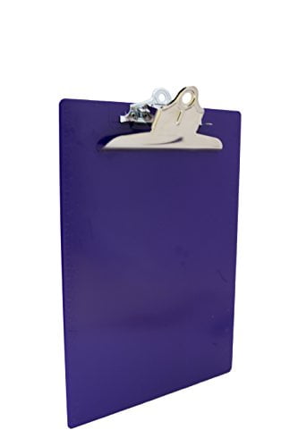 Saunders Plastic Antimicrobial Clipboard 1/" Purple