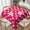 Hot Pink Retro Polka Dots, variant on Square Tablecloth Hot Pink Retro Polka Dots Pattern Table Cover Washable Table Cloths for Kitchen Dinning Party Tabletop Modern Decoration 52 x 52inch