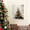 thumbnail image 6 of Christmas Tree Wall Art, Rustic Winter Snowy Christmas Tree Canvas Wall Art Prints, Christmas Wall Decorations, Christmas Poster Pictures Wall Decoration for Home, 12x16 Inch Unframed, 6 of 6