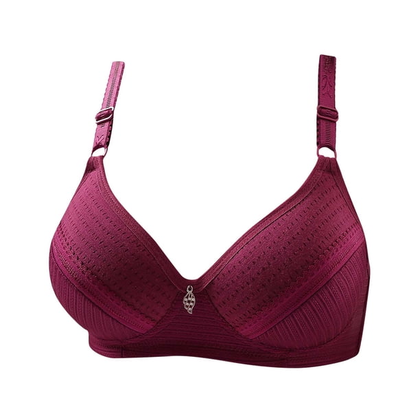 Ropa interior de sujetador transpirable cómoda para mujer sin llantas Fridja nalpqowj35557