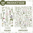 thumbnail image 2 of 100PCS Floral Paper Napkins 3 Ply Disposable Hand Towels for Bathroom Vintage Wildflower Guest Napkins Green Wild Flower Dinner Napkins for Wedding Bridal Baby Shower Birthday Spring Summer Party, 2 of 14