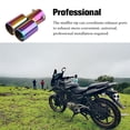 thumbnail image 2 of Sidaley Silenciador de escape Universal para coche, punta redonda de tubo de acero inoxidable, puntas de tubo de escape, silenciador de sonido, Accesorios para motos Liso/Colorido, 2 of 6