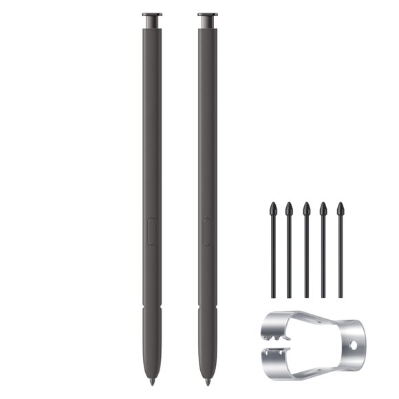 Galaxy S24 Ultra S Pen Reemplazo (Sin Bluetooth) Para Samsung Galaxy S24 Ultra 5G Touch Stylus Pen (Gris Oscuro*2)