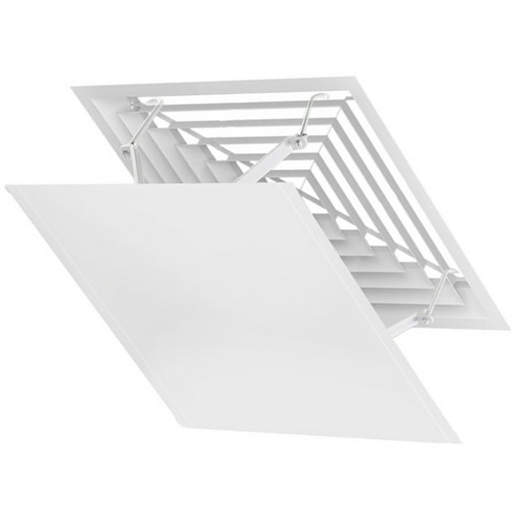 Niceauty Air Deflector for Central Air Conditioning White Iron 1Set for Management