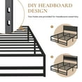 thumbnail image 4 of SHA CERLIN Queen Size Metal Platform Bed Frame with 14'' Extra Under-bed Storage Space, No Box Spring Needed, Easy Assembly, Black, 4 of 9