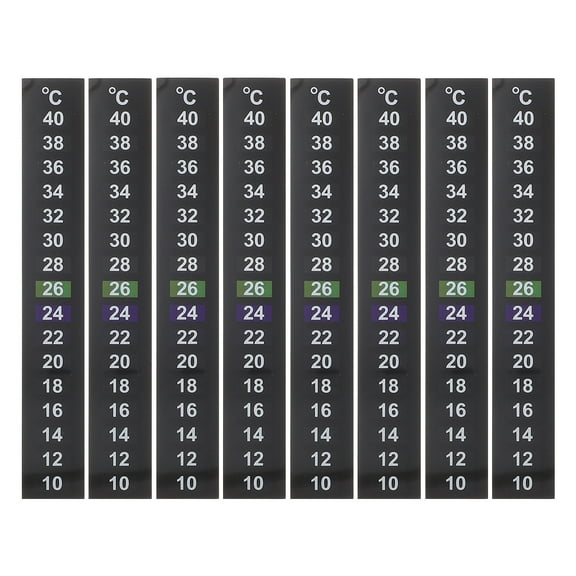 WORGEOUS 8-Pack Aquarium Fish Tank Temperature Stickers, Sensitive Thermometers for Fish Tank Decorations