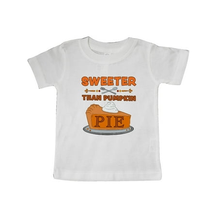 

Inktastic Thanksgiving Sweeter Than Pumpkin Pie Gift Baby Boy or Baby Girl T-Shirt