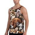 thumbnail image 2 of Susaid various dog breeds Print Men's Sleeveless Workout Running Tank Top Dry Fit Athletic Gym Sports Swim Beach Muscle Bodybuilding Shirts-XX-Large, 2 of 7