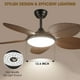 thumbnail image 2 of Ventilador de techo Wiviniya Tropical de 48 pulgadas con luces y control remoto, 2 of 9