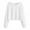 White, variant on WEAIXIMIUNG Workout Shirts Women Loose Fit Cropped Women Long Sleeve Drawstring Crop Sweatshirt Crop Top Hoodie Pullover Top Blouse