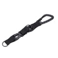 thumbnail image 2 of Mosquetón de plástico con anilla en D, llavero con correa Molle, clip para equipo de camping, senderismo, pesca, color negro, 2 of 14