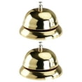 thumbnail image 1 of KAKOWELY 2 Pcs Clochette de Réception à Pression Manuelle Clochette de Service de Restaurant (Doré),3.35X"X3.35"X2.17 Pouces, 1 of 5