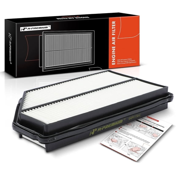 A-Premium Engine Air Filter Compatible with Acura MDX 2001-2006 & Honda Pilot 2003-2008, V6 3.5L