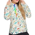 thumbnail image 4 of KLL Hand Drawn Cars Trucks Buses And Roads for Womens Pullover Hoodie with Pocket Hooded Long Sleeve Shirts Sweatshirt for Women-Large, 4 of 7