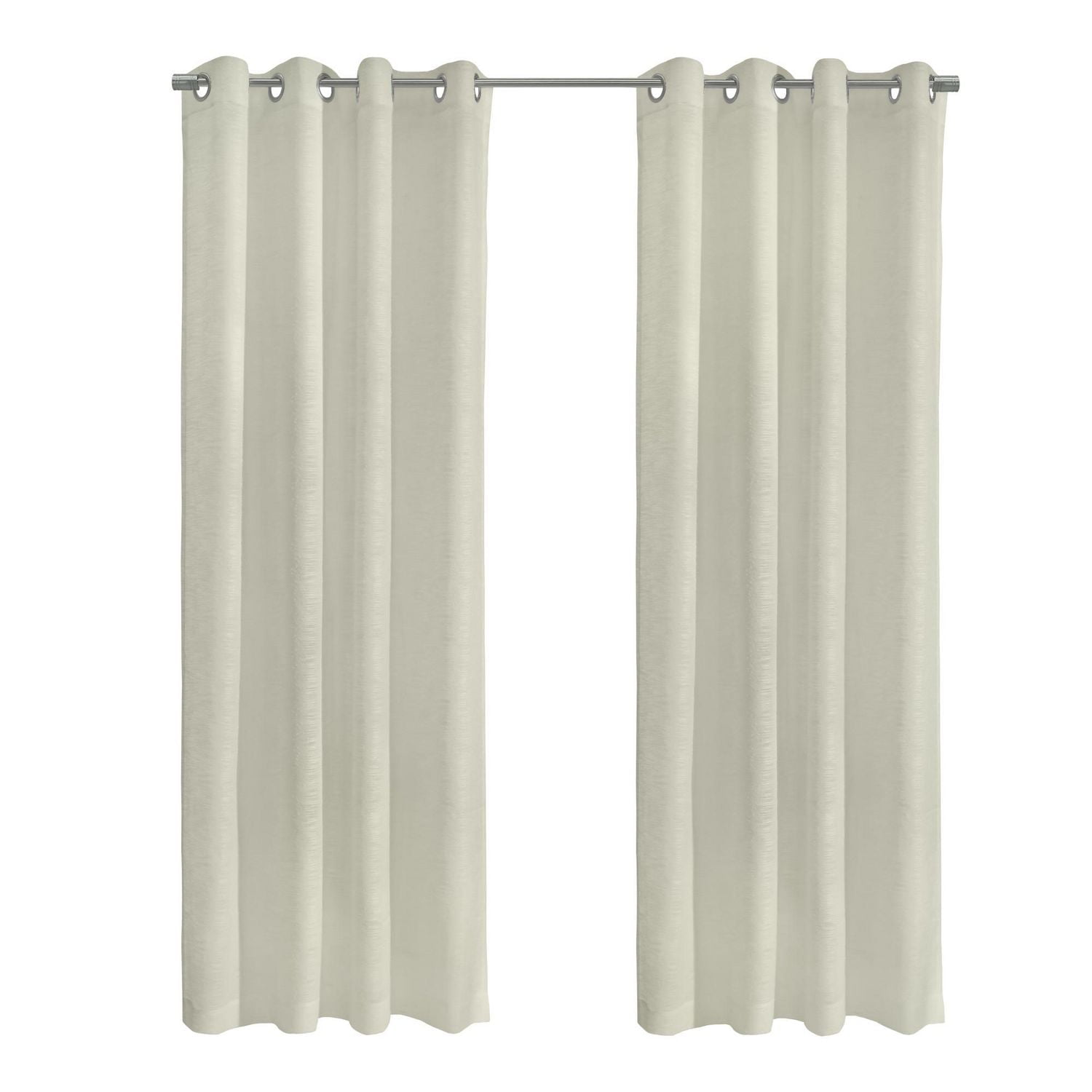 Loft Living Banan Sheer Grommet Single Curtain Panel 52 x 95 in Off-white