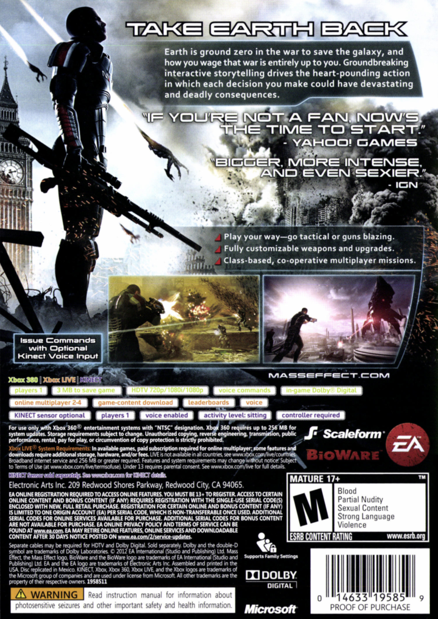 Mass Effect 3, Electronic Arts - Xbox 360 - image 2 of 22