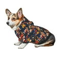 thumbnail image 7 of Honeii Vintage Floral Print Small Dog Hoodies Pet Hooded Sweatshirts Fall Winter Puppy Cat Sweaters Warm Clothes for Small Dogs Outfits Costume-Medium, 7 of 7