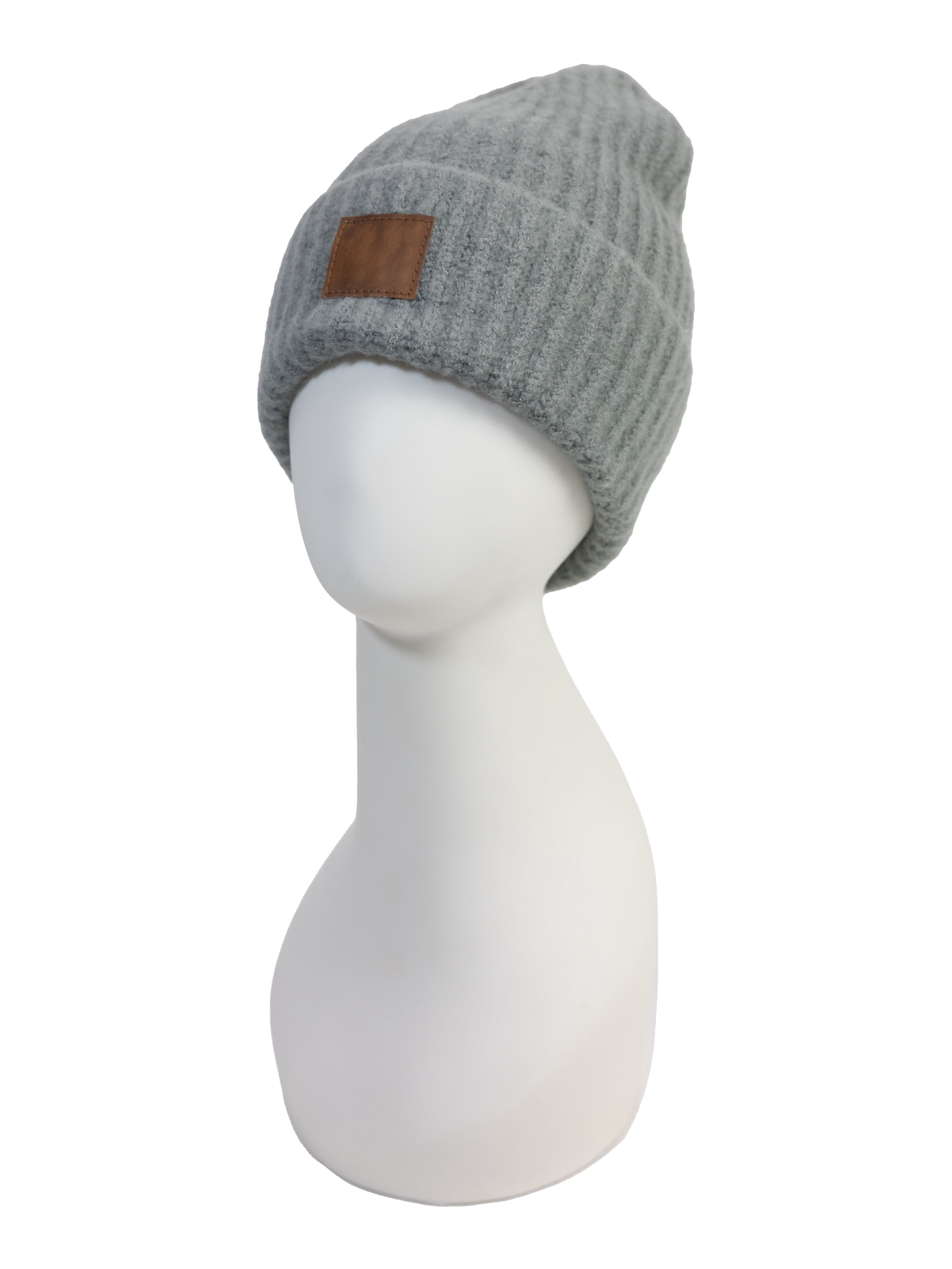 No Boundaries Mens 2-Pack Beanie, Gray, One Size