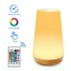 thumbnail image 1 of Luz de noche LED, lámpara de noche multicolor de 360°, lámpara de noche recargable con control remoto de brillo ajustable táctil para dormitorio, habitación de niños y, 1 of 5