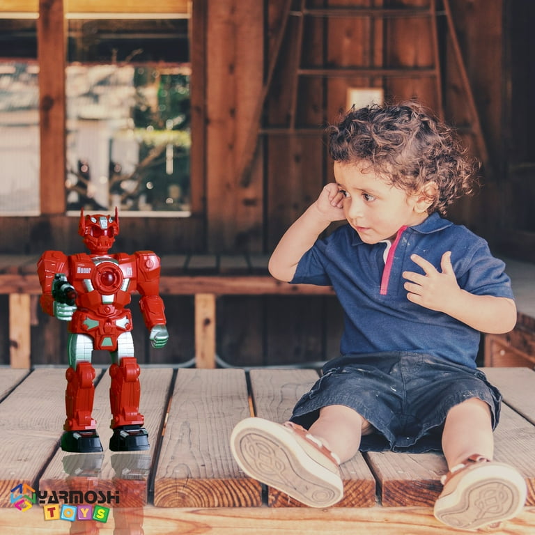 Yarmoshi RC Walking Robot Toy for Boys and Girls Age 5+