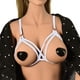 thumbnail image 3 of Lencería de vendaje Sexy para mujer, lencería con arnés hueco, corpiño elástico sin aros, sujetador con tirantes elásticos ahuecados, 3 of 4
