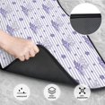 thumbnail image 5 of Uemuo Car Floor Mats - Bouquet and Lavender Flowers Pattern Carpet Floor Mats for Cars, Auto Accessories Front & Rear Car Floor Foot Mat Sets of 4 Pieces, 5 of 6