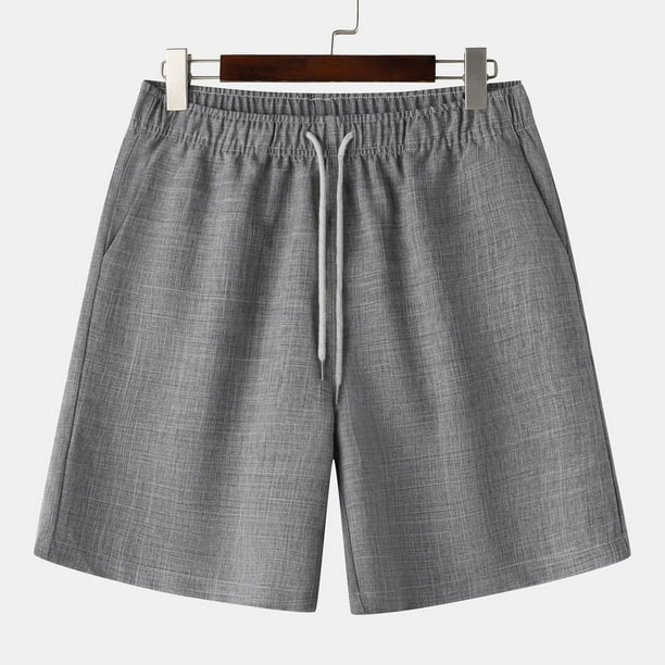 pstuiky Pantalones cortos de gimnasio, Pantalones cortos deportivos informales de verano para hombre, con bolsillos y cordón, de cintura media Pantalones cortos de golf