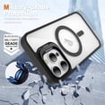 thumbnail image 2 of KOMI Magnetic Case for iPhone 14 Pro Max Case with Camera Stand [Compatible with MagSafe] [Military Drop Tested] Shockproof Slim Clear iPhone 14 Pro Max Phone Case for Women Men Black, 2 of 4