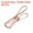 Rose Gold, variant on Uxcell 1" Small Metal Wire Clips Multi-Purpose Bag Clamps, Silver 45 Count