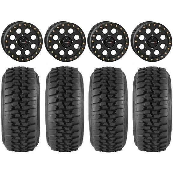 System 3 SB-7 15" Wheels Black (6 1) 30" Desert Series Tires Polaris RZR XP 1000 / PRO XP / Ranger XP 900/1000