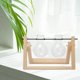 thumbnail image 5 of Florero de bulbo de terrario con soporte giratorio de madera 2 jarrones perfecl, 5 of 7