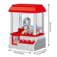 thumbnail image 4 of Electronic Arcade Claw Machine, Candy Prize Dispenser Game with Sound, Fun Candy Grabber Prize Dispenser Vending Toy for Boys Girls Kids, 4 of 9
