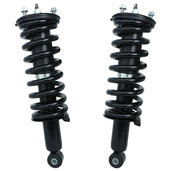 Detroit Axle - Front Struts for 05-12 Nissan Pathfinder Equator 05-15 Xterra Complete 2 Struts w/Coil Spring 2005 2006 2007 2008 2009 2010 2011 2012 Replacement Ready Struts Assembly