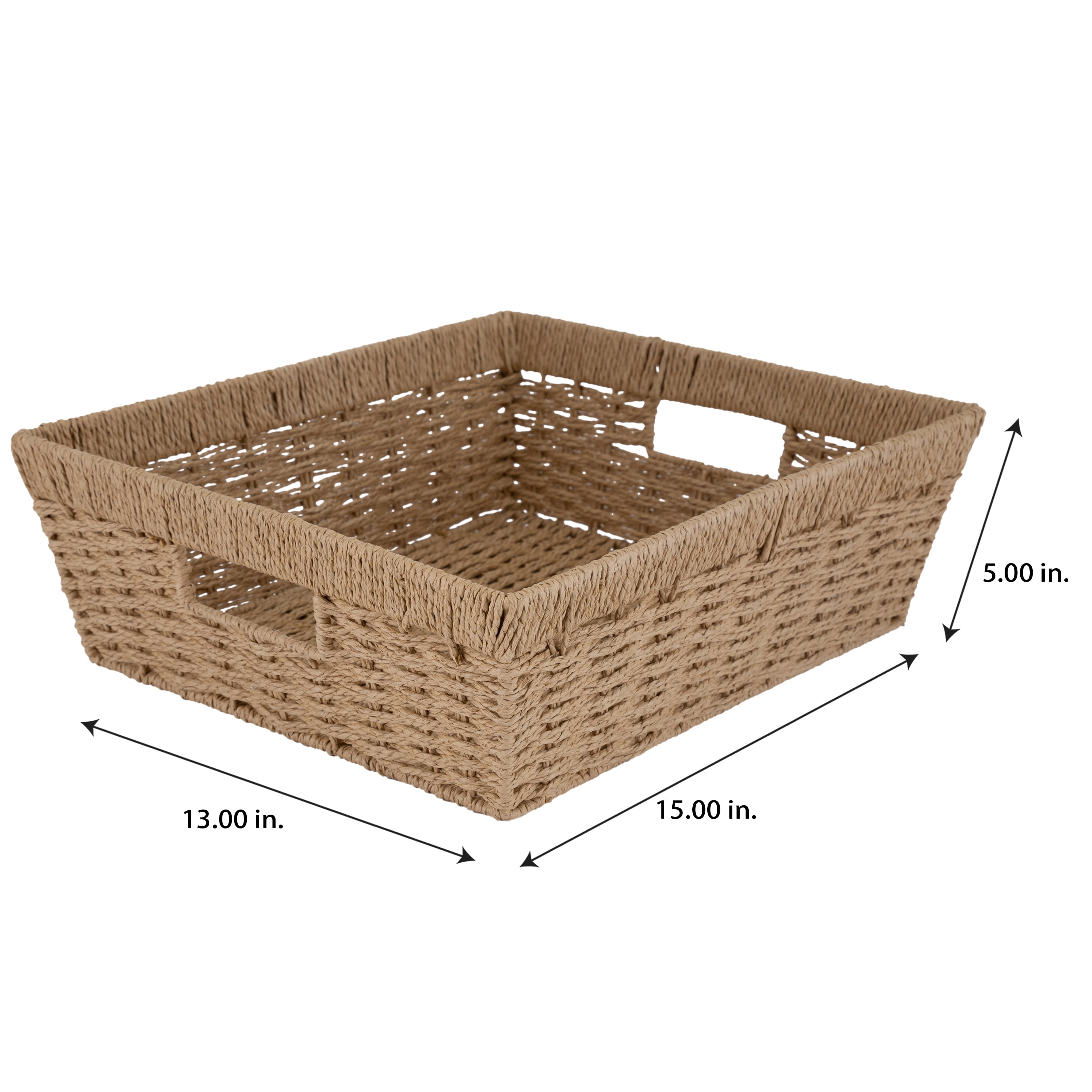 Simplify Dutch Weave Large Shelf Storage Basket