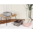 thumbnail image 7 of Unique Bargains Fabric Storage Cube Storage Bin Storage Basket White/Grey 14*10*7in, 7 of 7