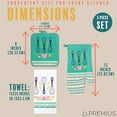 thumbnail image 5 of PREMIUS 3 Piece Printed Kitchen Linen Set, Grandma's Whisks, 1 Cotton Towel, 1 Pot Holder, 1 Oven Mitt, 5 of 5