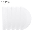 thumbnail image 3 of Uxcell 7.5 pulgadas Forros de vapor de silicona antiadherente de malla reutilizables, almohadilla de masa redonda para vapor, blanca 15 Pcs, 3 of 7