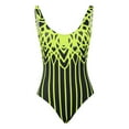 thumbnail image 4 of Huesdet Women's One Piece Swimsuit Tummy Control V Neck Bathing Suits[Yellow,L], 4 of 8