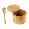 thumbnail image 3 of Tarro de condimento,Tarro de bambú para condimentos,almacenamiento de cocina,tarro de especias,Recipiente para condimentos Recipiente de cocina multiusos,tarro de especias azucarero con cuchara, 3 of 9