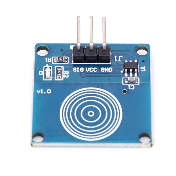 Módulo de sensor táctil Placa de módulo de interruptor de 1 vía DC 2-5.5V Accesorios de escritorio de pared