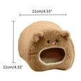 thumbnail image 7 of Guinea Pig Bed Warm Bunny Cave Beds Cute Bear Design House Hideouts Cage Accessories for Dwarf Rabbit Hamster Ferret, 7 of 7